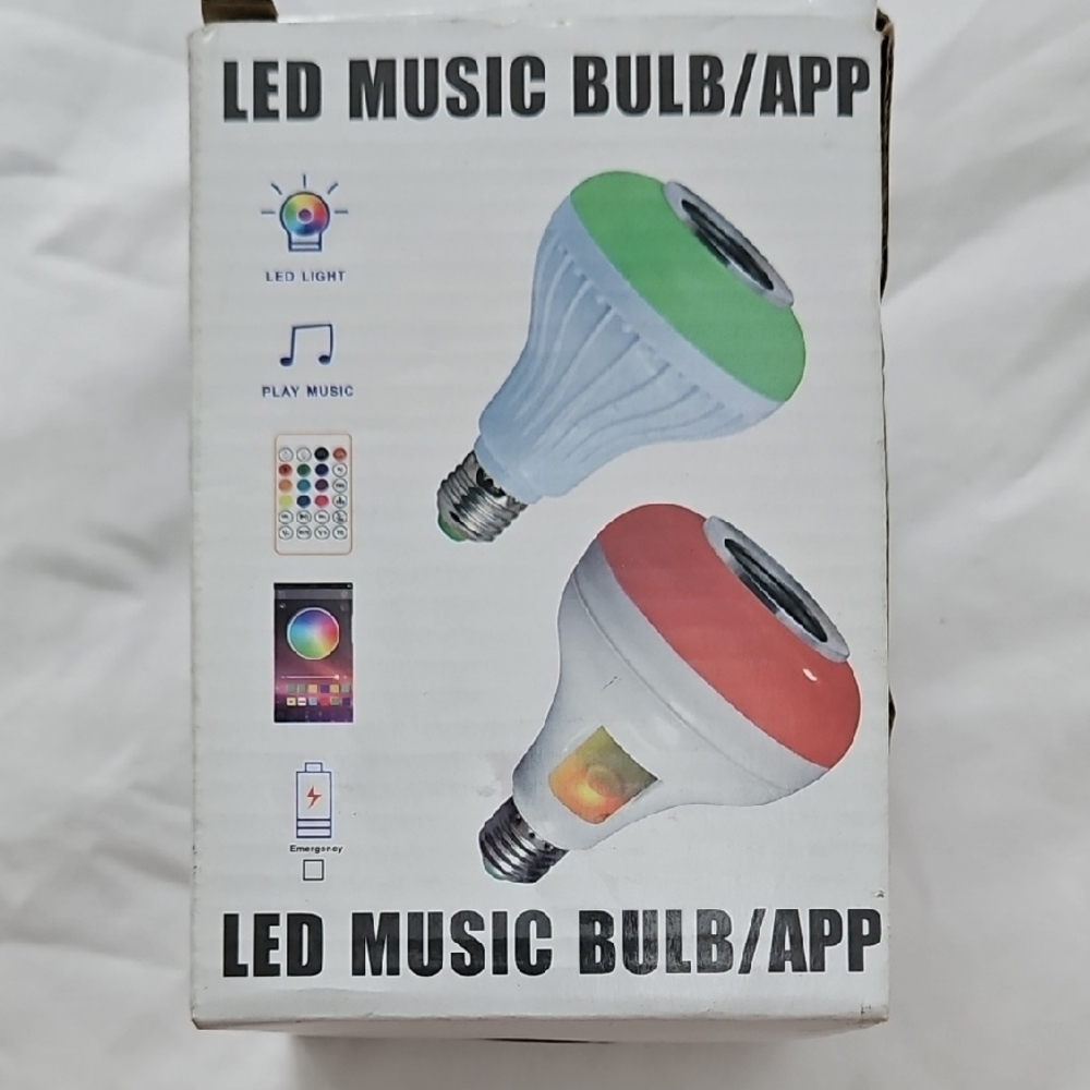 LED Music Bulb with App Control - Green and Red